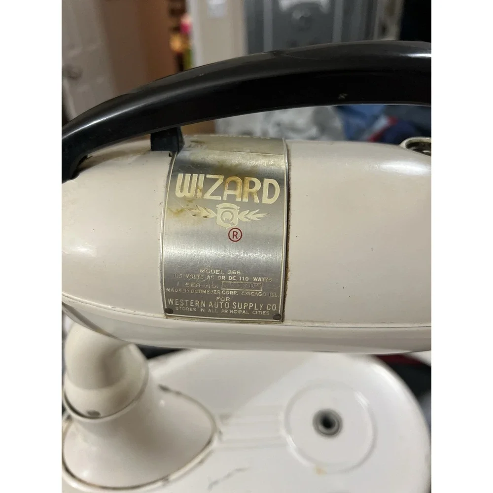 Vintage Wizard 3661 Mixer 115v AC OR 110W DC Tested Works No Attachments Or Bowl